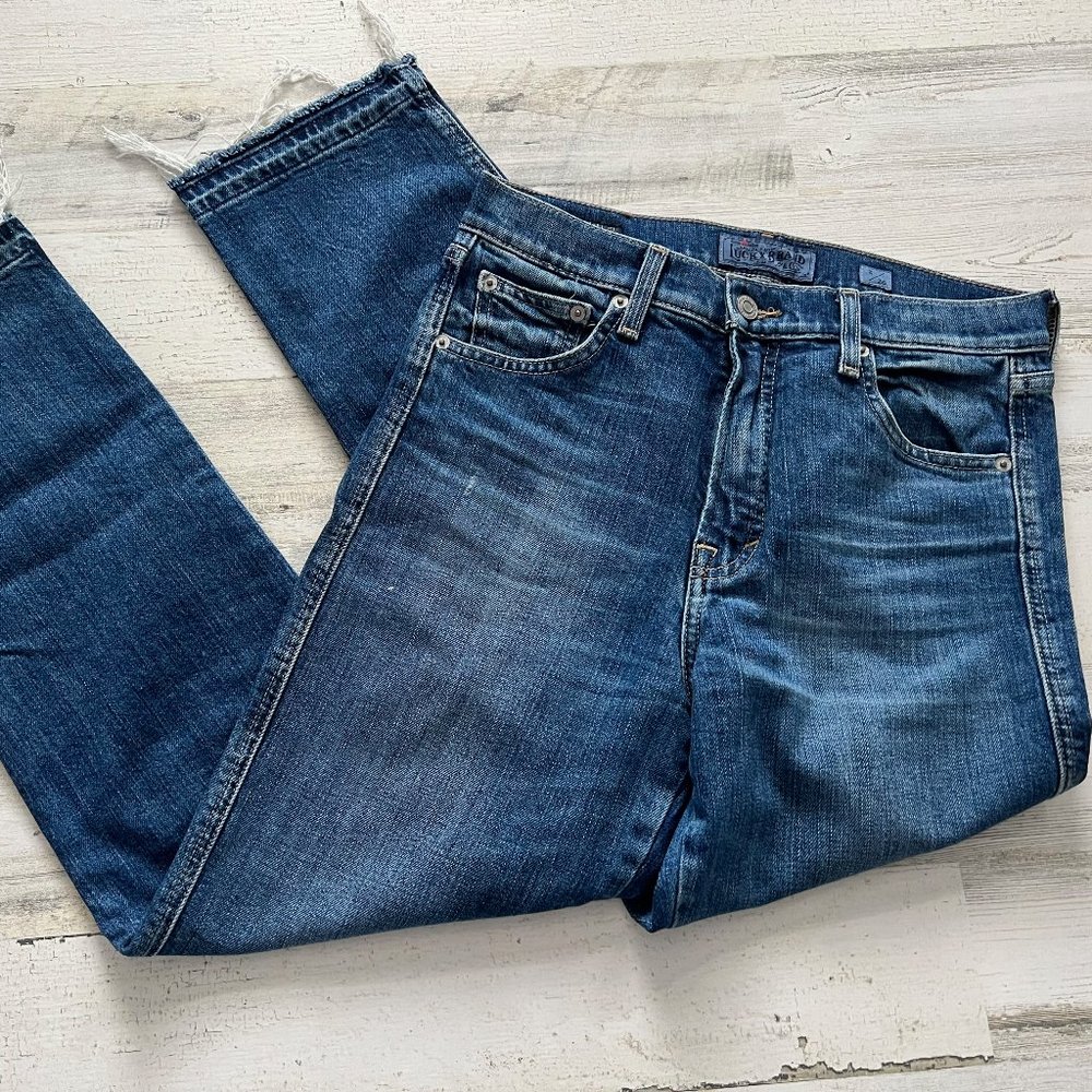 LUCKY Brand Candiani Jeans Women's Sz 2/26 Released Hem Medium Wash High Rise